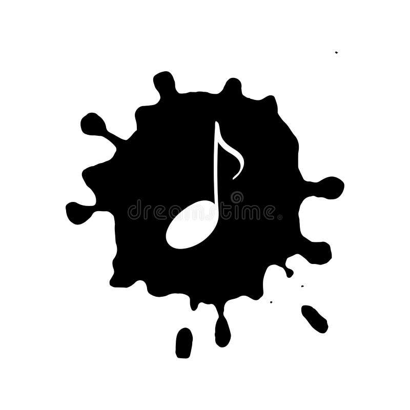 Odosobniona doodle muzycznego symbolu notatka ilustracja wektor Odosobniona doodle muzycznego symbolu notatka ilustracja wektor