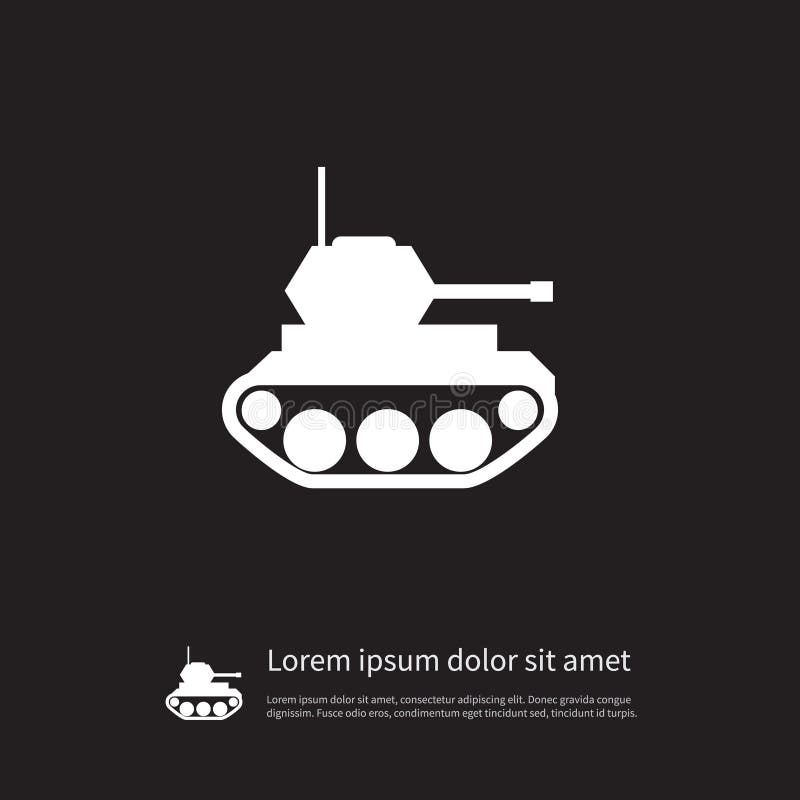 Odosobniona Militarna ikona Batalistyczny Wektorowy element Może Używać Dla wojskowego, zbiornik, Batalistyczny projekta pojęcie royalty ilustracja