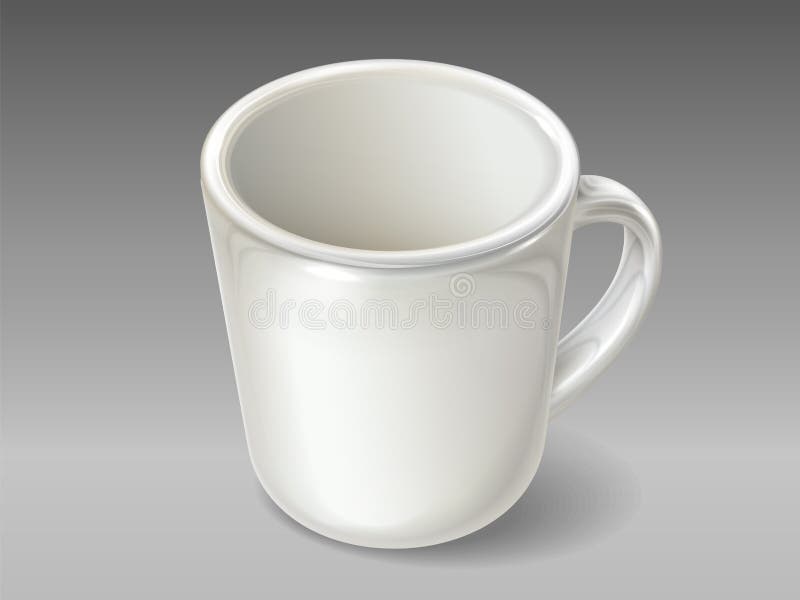 Odosobniona porcelany filiżanka dla herbaty lub kawy ilustracja wektor Odosobniona porcelany filiżanka dla herbaty lub kawy ilustracja wektor