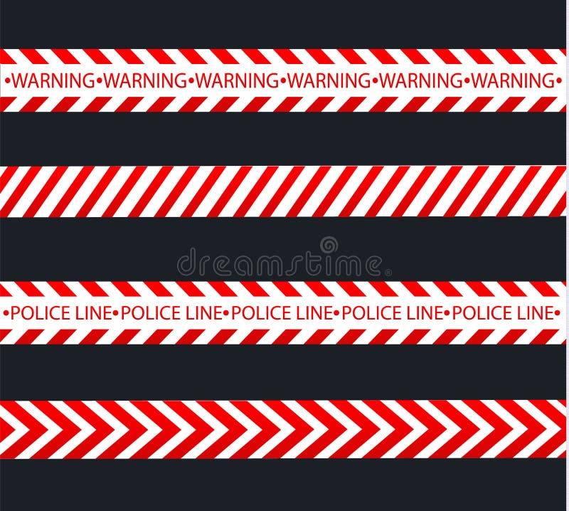 Odosobnione linie izolacja Realistyczne ostrzegawcze taśmy Znaki niebezpieczeństwo Wektorowa ilustracja, odizolowywająca na komór ilustracji Odosobnione linie izolacja Realistyczne ostrzegawcze taśmy Znaki niebezpieczeństwo Wektorowa ilustracja, odizolowywająca na komór ilustracji