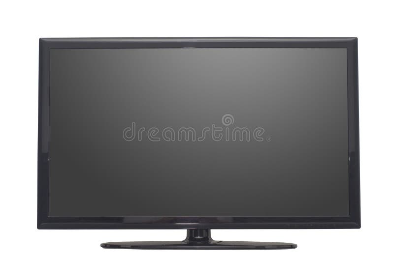 Odosobniony płaski ekran lub komputerowy monitor tv