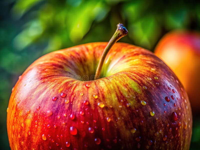 Odsłonięcie odżywczej potęgi Głębokie zanurzenie się w kwitnącym jabłku wizualne uczta z natures Bounty ilustracji