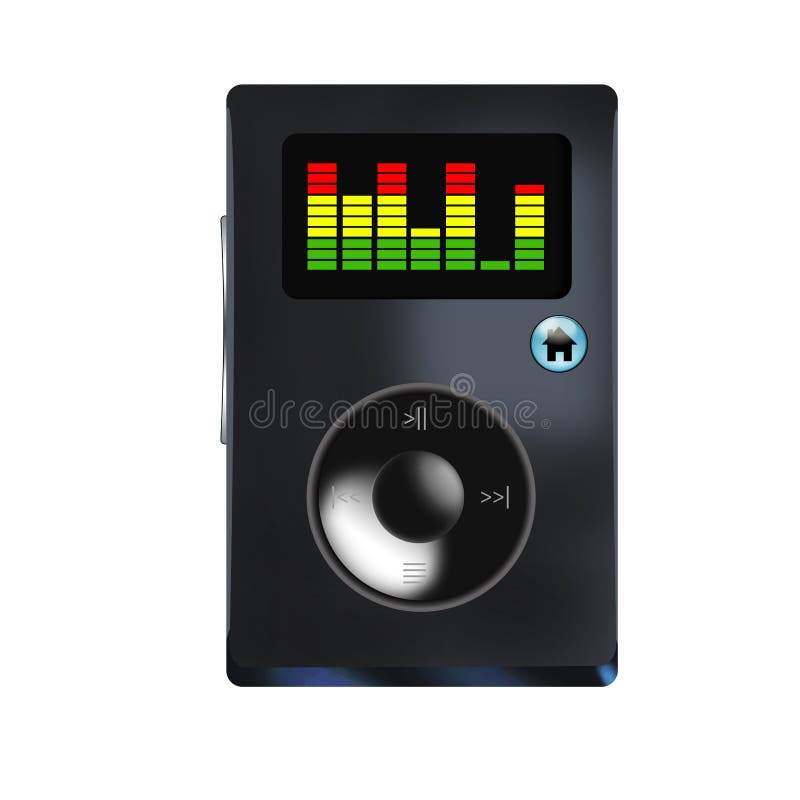 odtwarzacz mp3 ilustracji odtwarzacz mp3 ilustracji