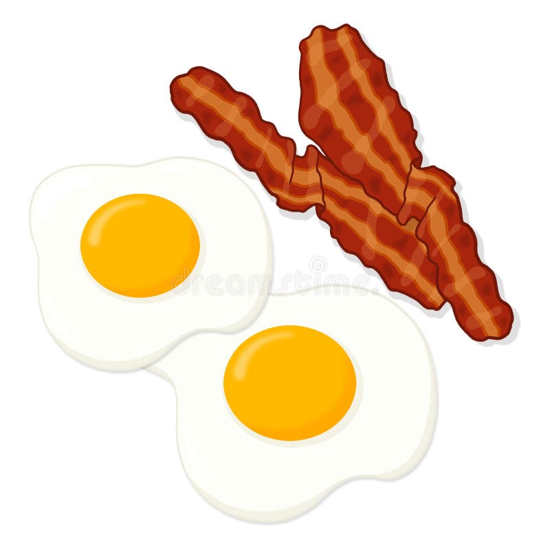 Oeufs Et Illustration De Lard Illustration Stock Illustration du