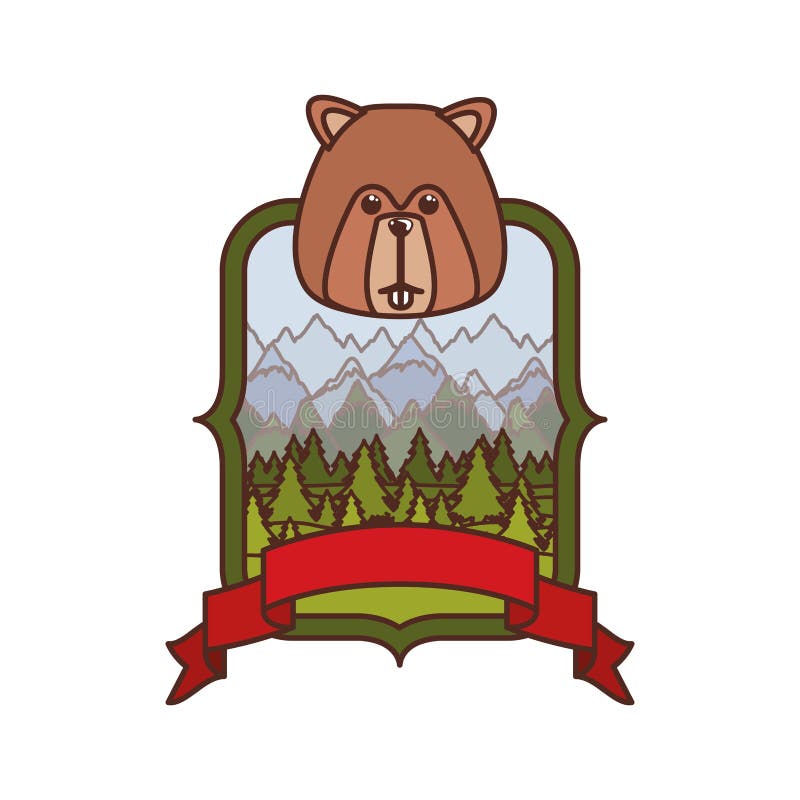 OEuvre de Beaver Forest illustration de vecteur OEuvre de Beaver Forest illustration de vecteur