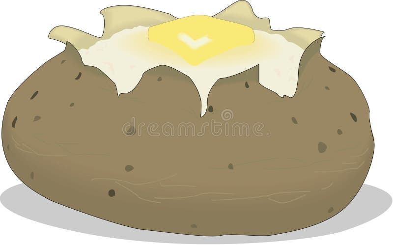Ofenkartoffel-Vektor-Illustration