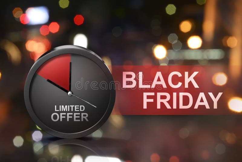 Oferta limitada en el mensaje de Black Friday imagen de archivo libre de regalías Oferta limitada en el mensaje de Black Friday imagen de archivo libre de regalías