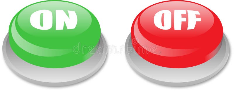 On Off Button Icon Stock Vector. Illustration Of Decision - 16938647