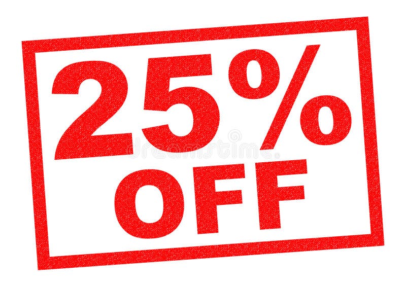 25% OFF stock illustration