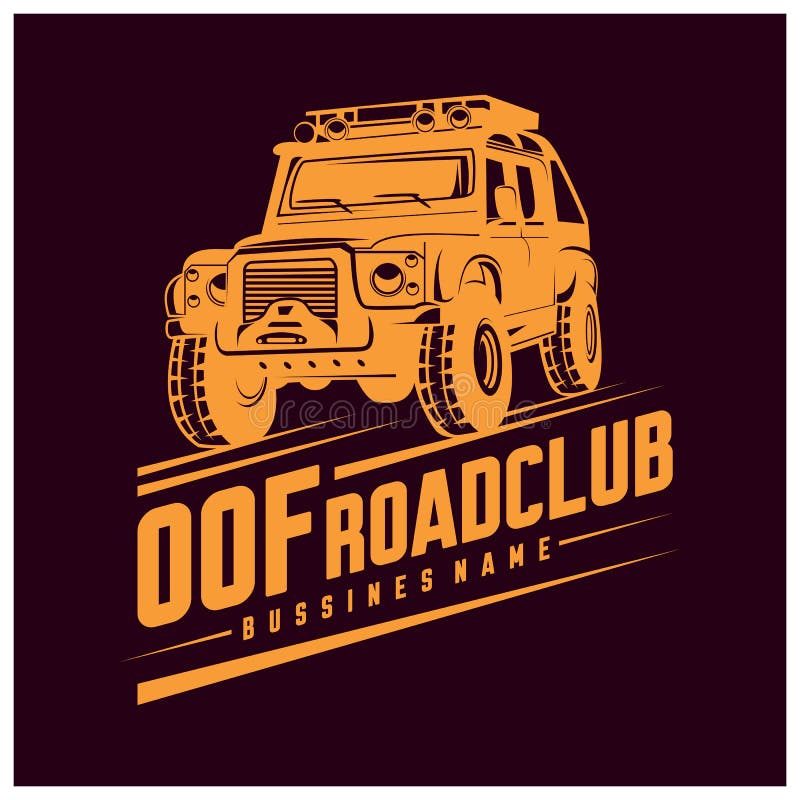 Off-road Car Logo Illustration. Off-road 4x4 Extreme Car Club Logo ...