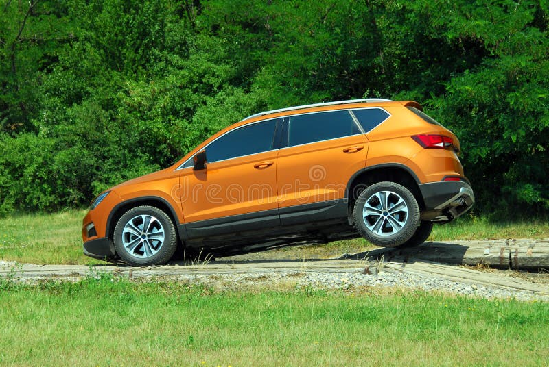 Offroad SUV on the Test Site Stock Image Image of power, test 244980069