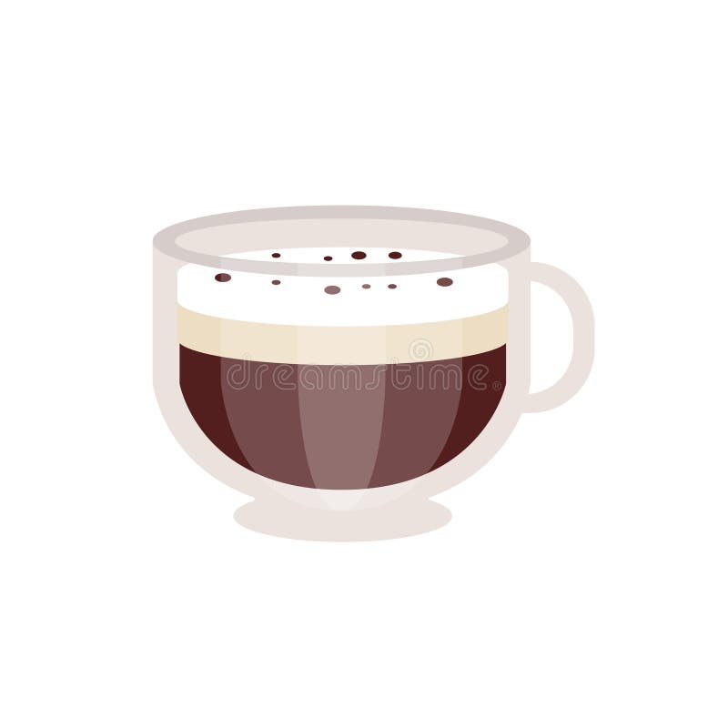 offee met roomschuim in de kop vectorillustratie van de glaskoffie royalty-vrije illustratie offee met roomschuim in de kop vectorillustratie van de glaskoffie royalty-vrije illustratie