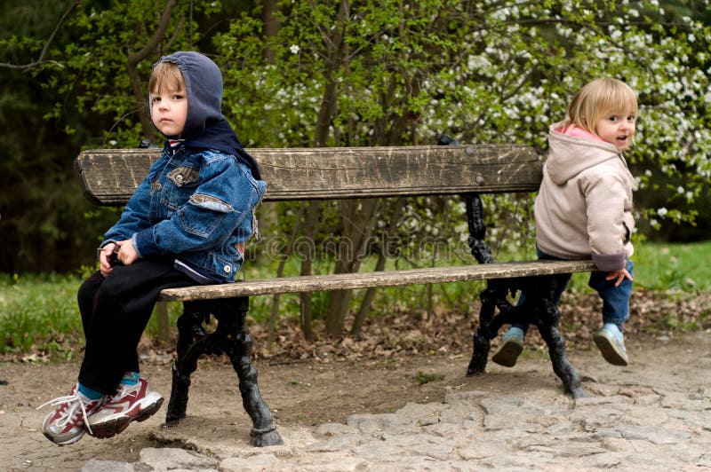 Offended on a bench