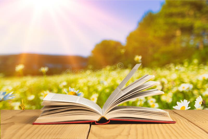 Offenes Buch auf Tablette stockbilder Offenes Buch auf Tablette stockbilder