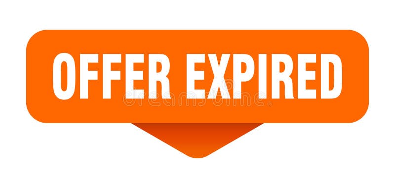 Offer expired sticker. offer expired sign on transparent background vector illustration