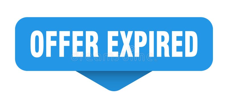 Offer expired sticker. offer expired sign on transparent background stock illustration