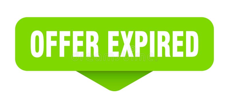 Offer expired sticker. offer expired sign on transparent background stock illustration