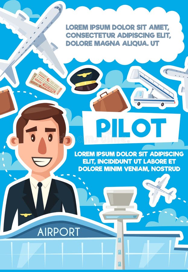 Offerta di l$voro pilota, manifesto abile di assunzione dell'aviatore royalty illustrazione gratis Offerta di l$voro pilota, manifesto abile di assunzione dell'aviatore royalty illustrazione gratis