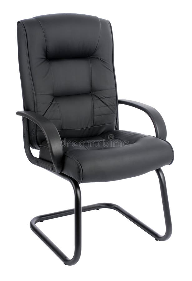 Office armchair of leather stock image. Image of comfortable 12332775