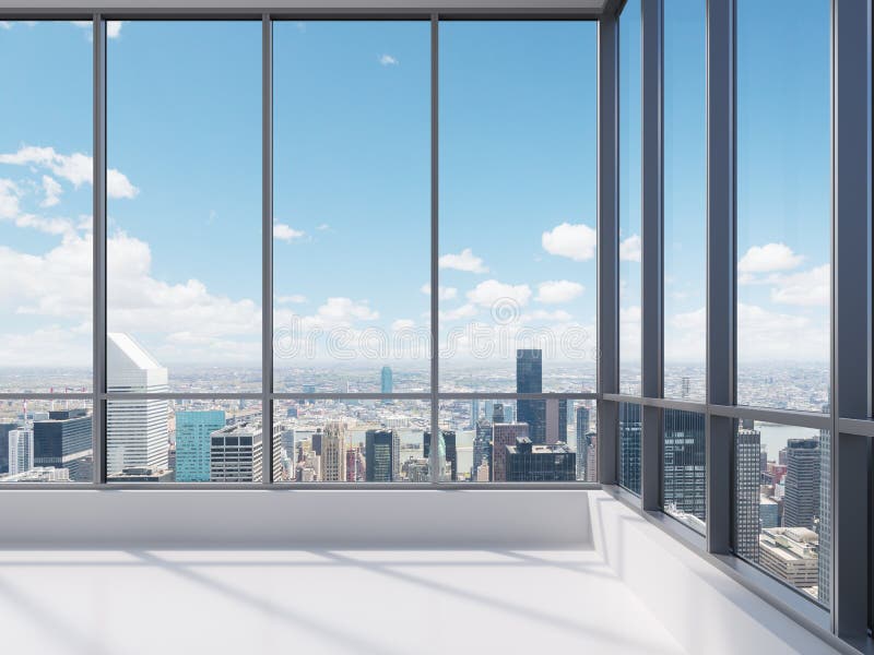 Office with big window royalty free stock photo Office with big window royalty free stock photo