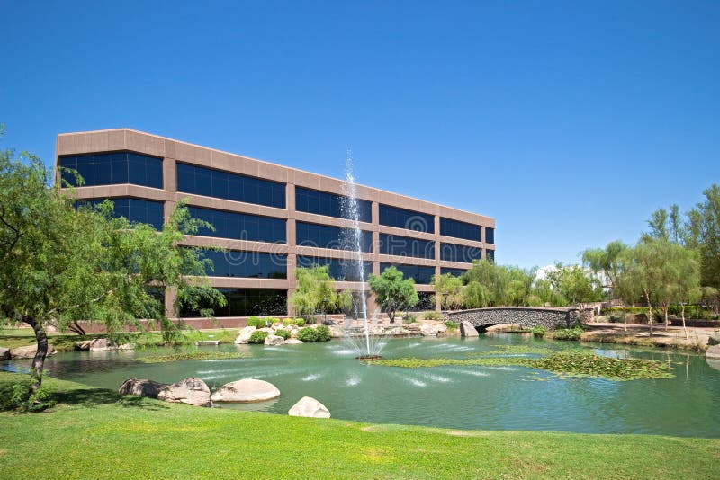 Water Fountain Outside Office Building Stock Photo Image of contemporary, outside 47567720