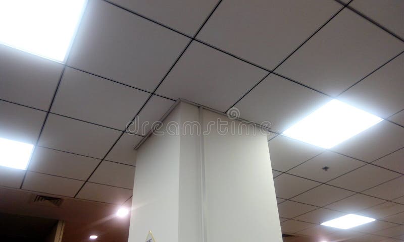 Grid Ceiling And Gypsum Ceiling Make An Nice Architectural