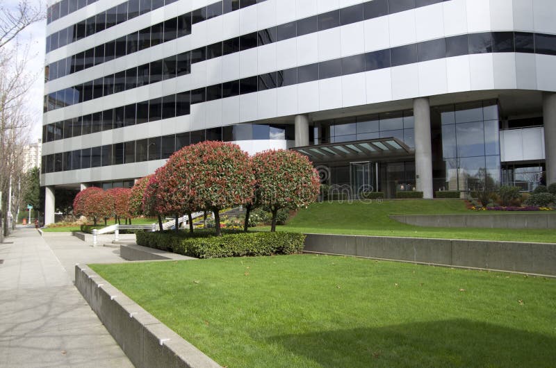 Office building front garden