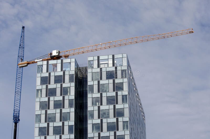 Office building under construction stock photo Office building under construction stock photo