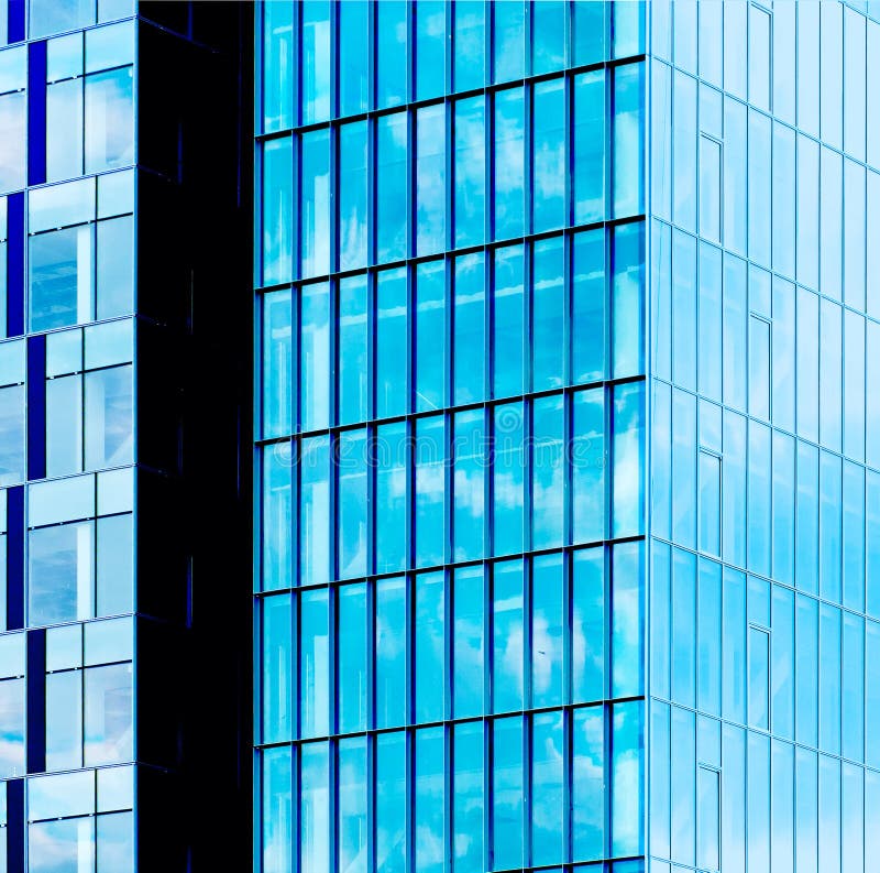 Office building windows