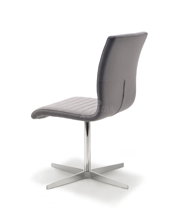 Office Chair Gray Fabric Back View Stock Photo Image of modern
