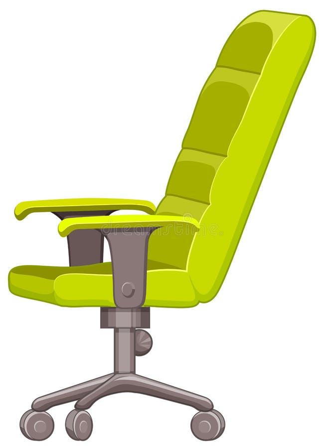 Office Chair in Green Color Stock Illustration Illustration of