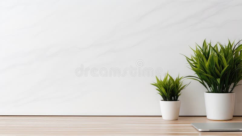 Office computer table background stock illustration