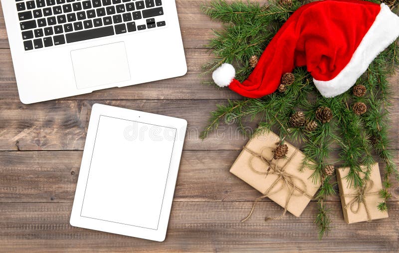 Office Desk Christmas Decoration Stock Photos Download 2 482