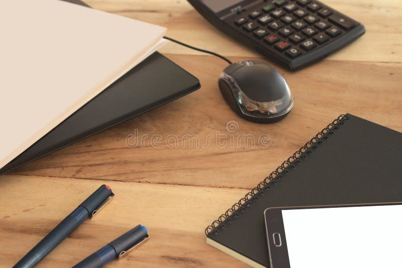 Office Desk with Laptop Computer Stock Photo Image of laptop, financial 64519184