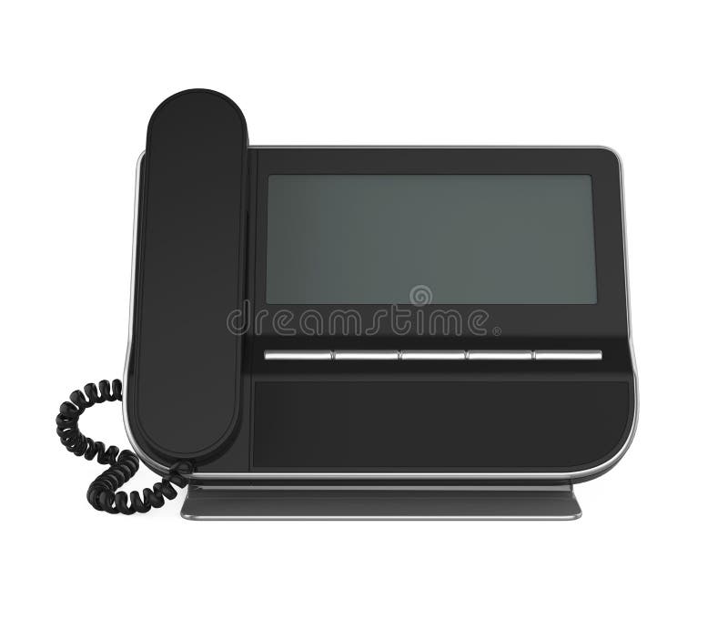 Office Desk Phone Isolated stock illustration