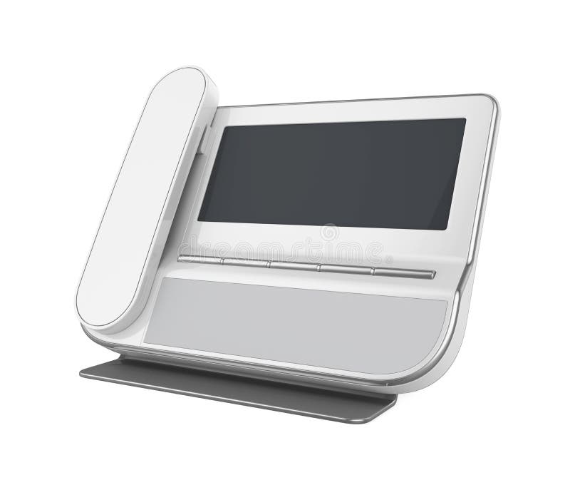 Office Desk Phone Isolated stock illustration