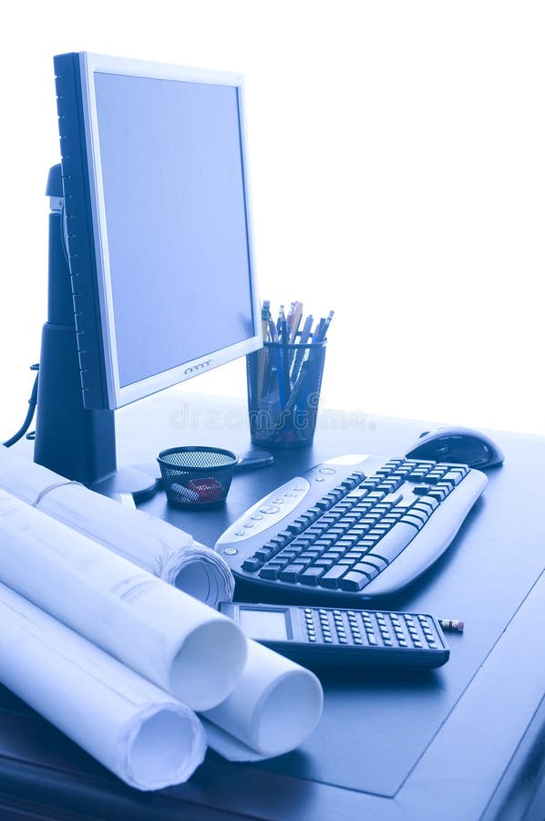 Office Desktop stock photo. Image of education, display 3805146