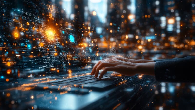 In an office environment, a software developer utilizes digital technology and agile methodology for application. Software methodology stock images, royalty-free photos and pictures