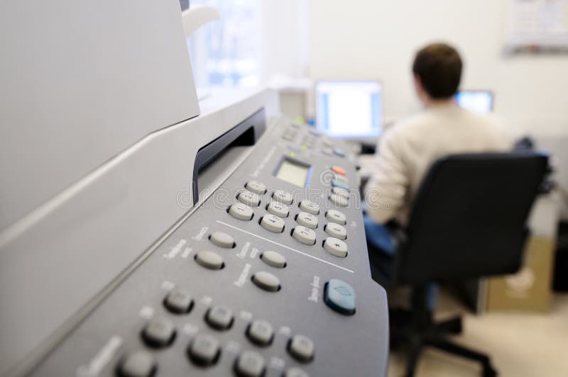 Office Equipment. stock image. Image of button, selective 18956655