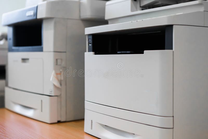 Office Equipment Printer Scanner Copier Universal Printing Stock Image