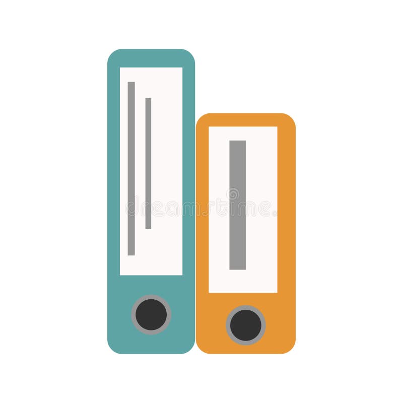 Office folders boxes document organization archive blank stack data file information vector illustration royalty free illustration