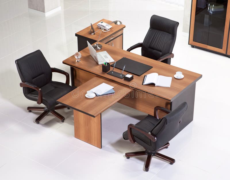 Office furniture top view stock photo. Image of conference 81882368