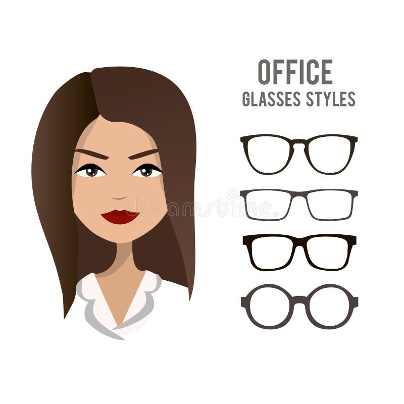 Office Glasses Styles Template with an Office Woman Character Design Stock Illustration - Illustration of lens, fashion: 72216194 Office Glasses Styles Template with an Office Woman Character Design Stock Illustration - Illustration of lens, fashion: 72216194
