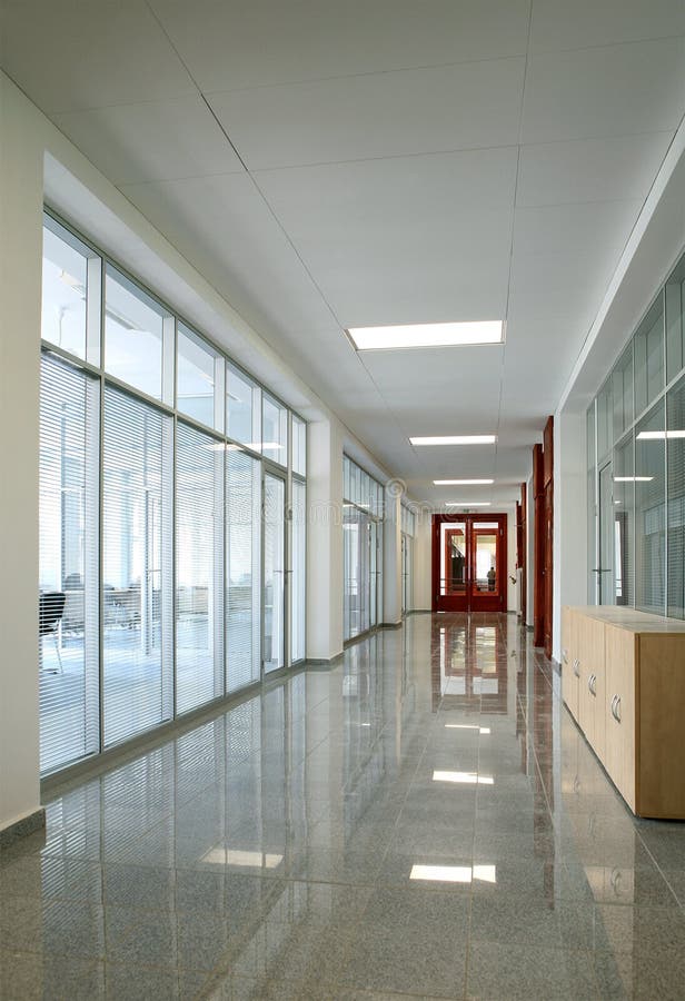 Office hallway stock photo. Image of work, building, hall 24396290