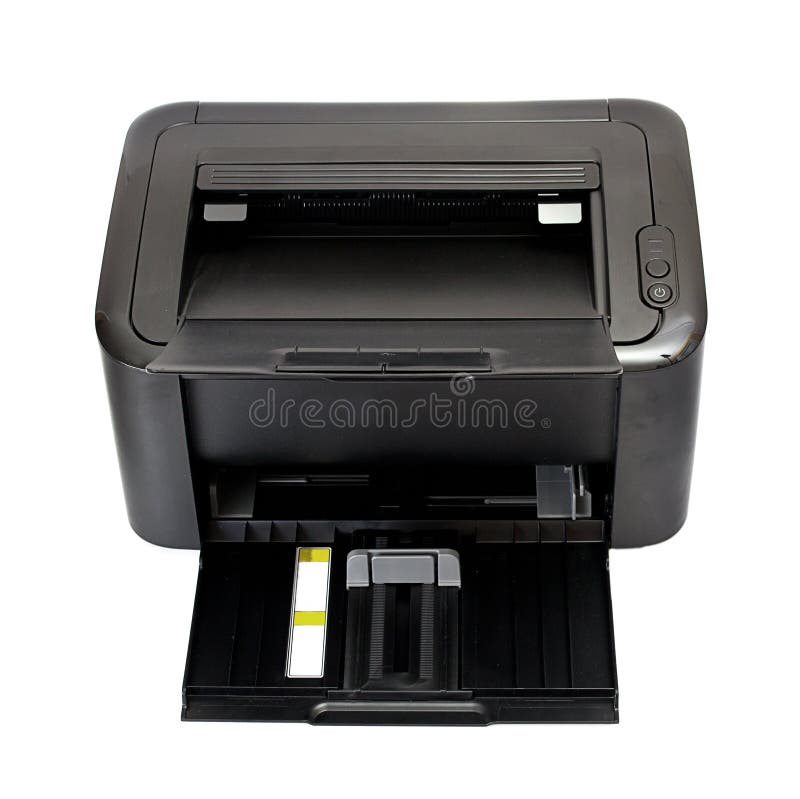 Office laser printer isolated on white stock photos