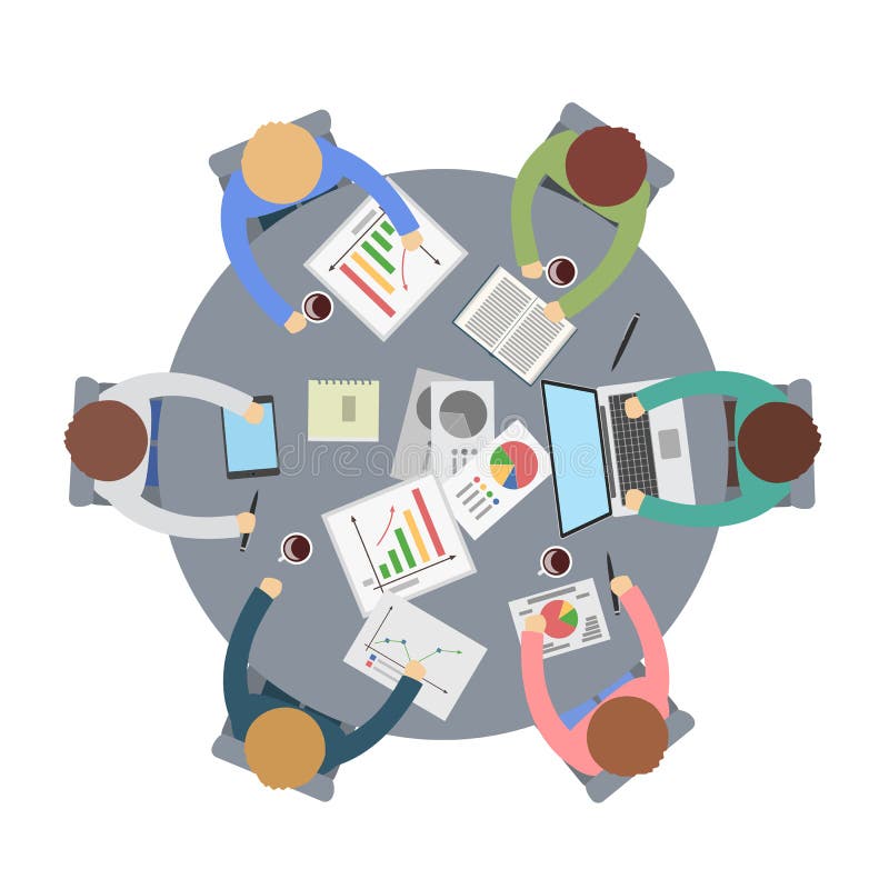 Meeting Round Table Stock Illustrations 2,135 Meeting Round Table