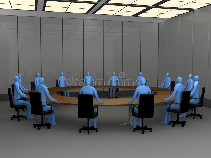 Office Moments - Meeting Room royalty free illustration