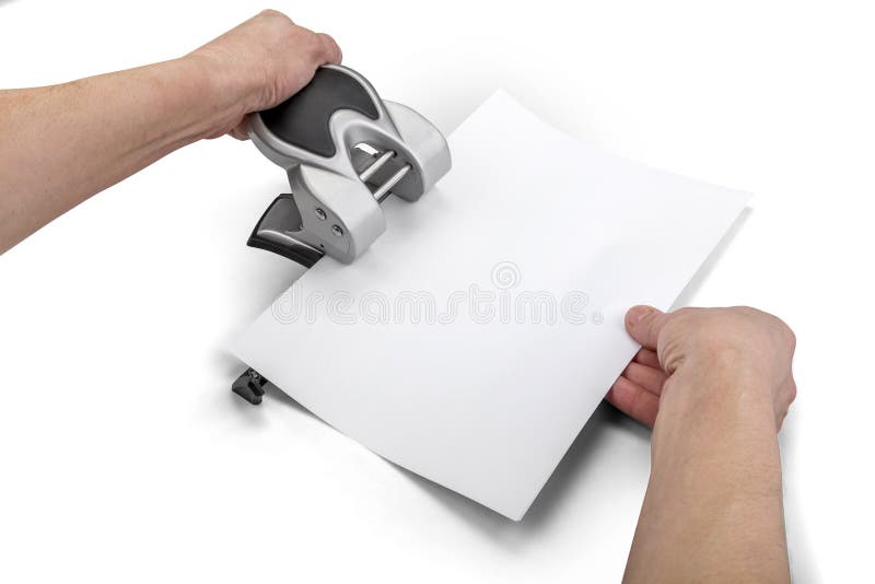 Office paper perforator isolated on white background. Office tool that is  used to create holes in sheets of paper. Paper Metal Stationary Hole  Puncher. Office file-punch 12823663 Stock Photo at Vecteezy