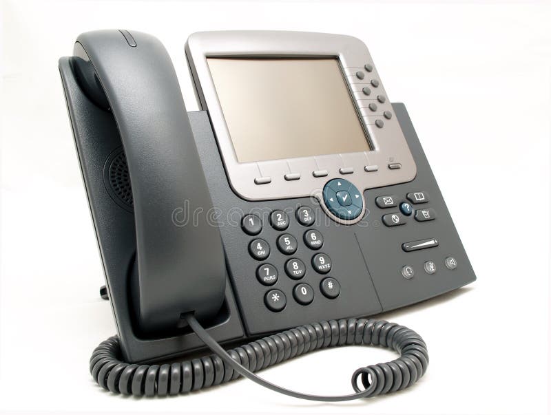 Office phone stock image. Image of business, plastic, isolated 8218905