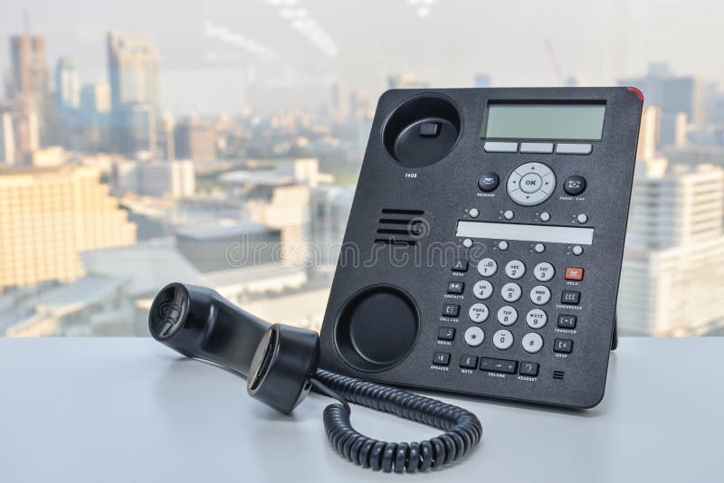 Office Phone - IP Phone technology for business royalty free stock image